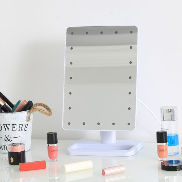GABISO Desktop Lighted Makeup Mirror With Bluetooth (4)