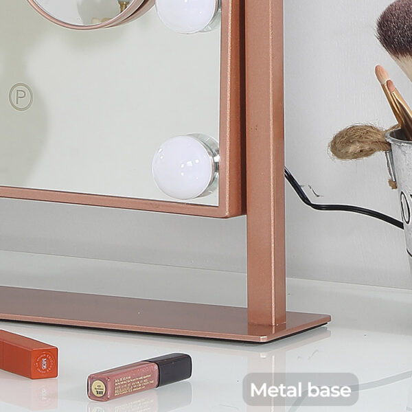 gabiso 9 lights hollywood mirror with rose gold color (1)