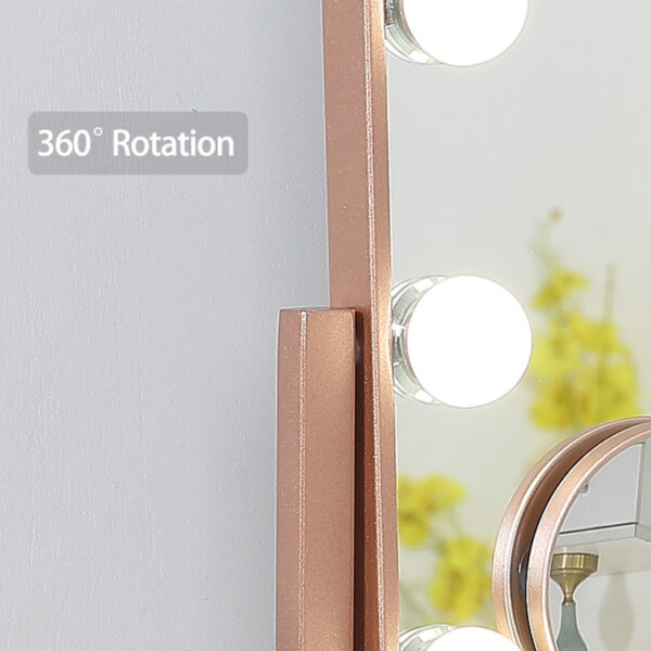 gabiso 9 lights hollywood mirror with rose gold color (6)