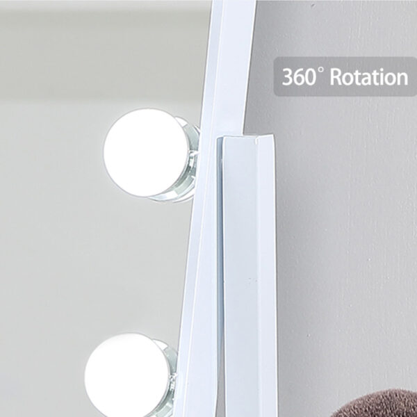 gabiso 9 lights hollywood mirror with white color (4)
