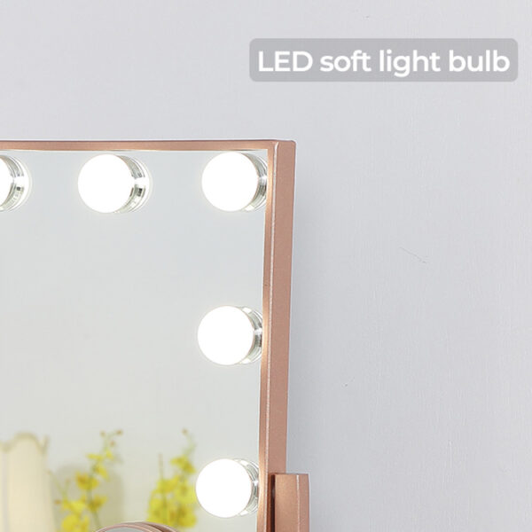 gabiso hollywood 12 lights mirror with rose gold color (5)