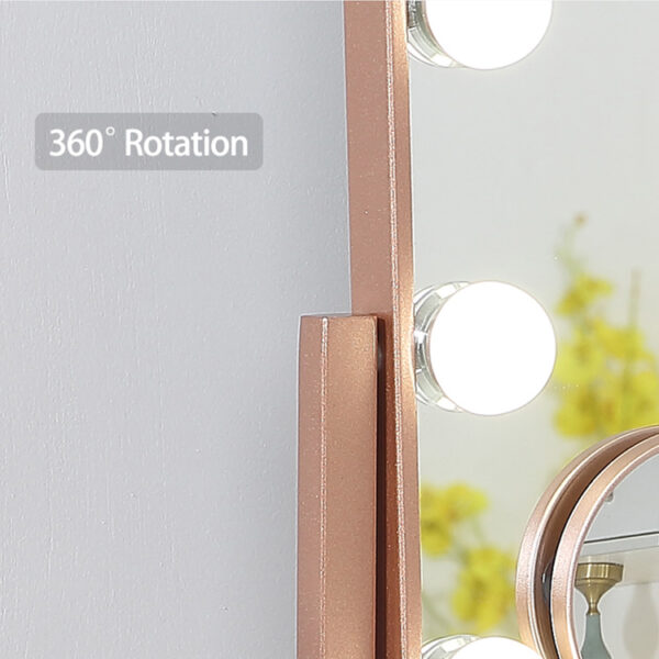 gabiso hollywood 12 lights mirror with rose gold color (6)