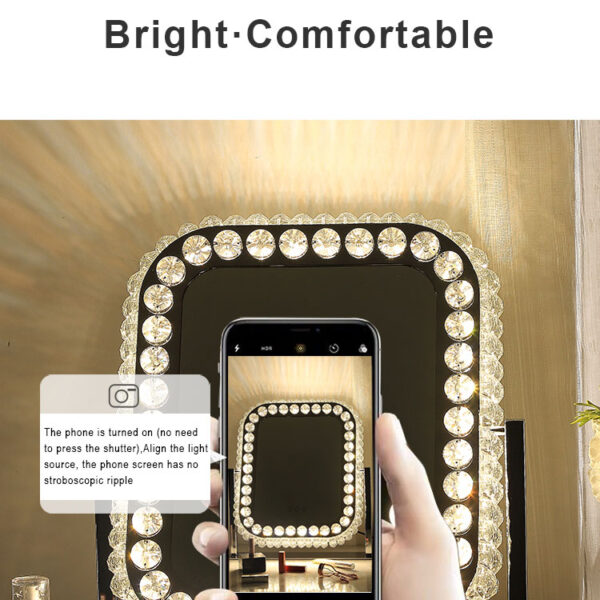 gabiso square crystal hollywood mirror with lights (7)